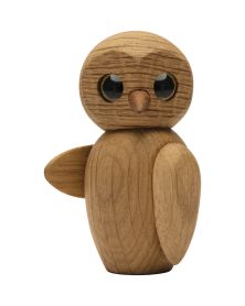 Pack of 6 Wise Owl, Wood Figurine by Chresten Sommer, Spring Copenhagen