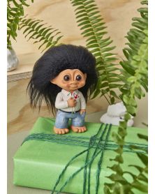 Pack of 4 The World's Best Dad, Good Luck Troll, 9 cm, by Thomas Dam, Spring Copenhagen