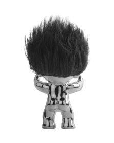 Lot de 4 Good Luck Troll, chrome, 9 cm, par Thomas Dam, Spring Copenhagen