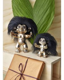 Pack of 4 Good Luck Troll, bronze, 9 cm, by Thomas Dam, Spring Copenhagen