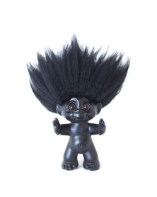 Lot de 4 Good Luck Troll, matte black, 9 cm, par Thomas Dam, Spring Copenhagen
