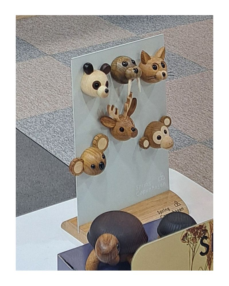 Présentoir magnétique pour figurines en bois aimants