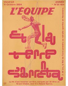 Affiche - L'Equipe - Nadal 2 - (digigraphie 30 x 40)