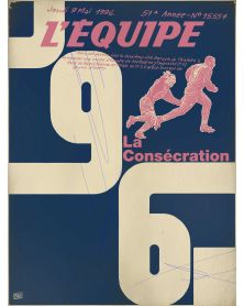 Poster - L'Equipe - PSG 96 - 1 - (digigraphic printing 30 x 40)