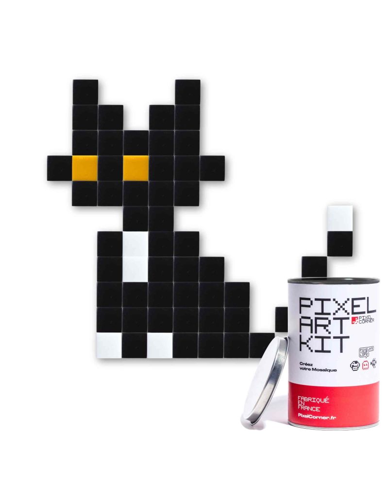 Chat Noir Classique - Pixel Art Kit Chat Noir Classique - Pixel Art Kit
