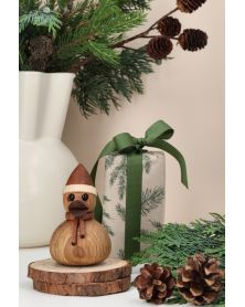 Canard de Noël, figurine en bois FSC Spring Copenhagen