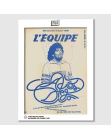 Affiche - L'Equipe - Maradona 2 - (digigraphie 50 x 70)