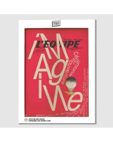 Affiche - L'Equipe - JO - ROUGE - (digigraphie 30 x 40)