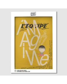 Affiche - L'Equipe - JO - JAUNE - (digigraphie 30 x 40)