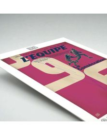 Affiche - L'Equipe - PSG 96 - 2 - (digigraphie 50 x 70)