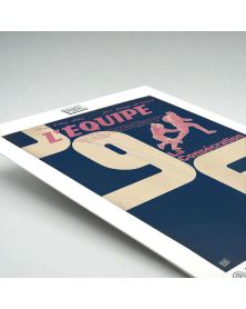 Poster - L'Equipe - PSG 96 - 1 - (digigraphic printing 30 x 40)
