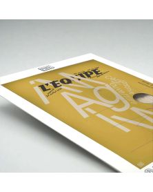 Affiche - L'Equipe - JO - JAUNE - (digigraphie 50 x 70)
