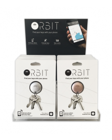 Présentoir en carton pour balises connectées Orbit