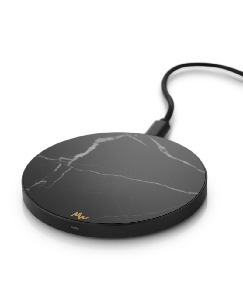 Chargeur sans fil Noir Marbre Noir de Marie Wolt Chargeur sans fil Noir Marbre Noir de Marie Wolt