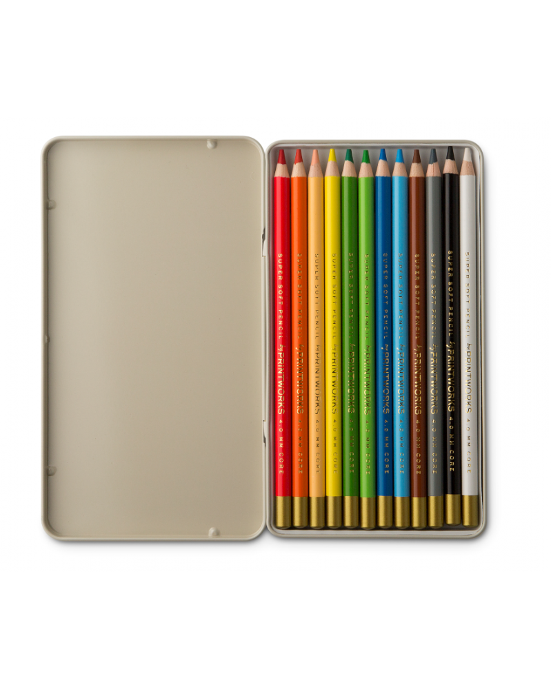 Boîte de 12 Crayons de Couleur Boîte de 12 Crayons de Couleur