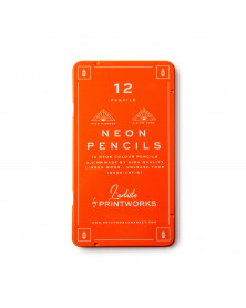Boîte de 12 Crayons de Couleur - Néon