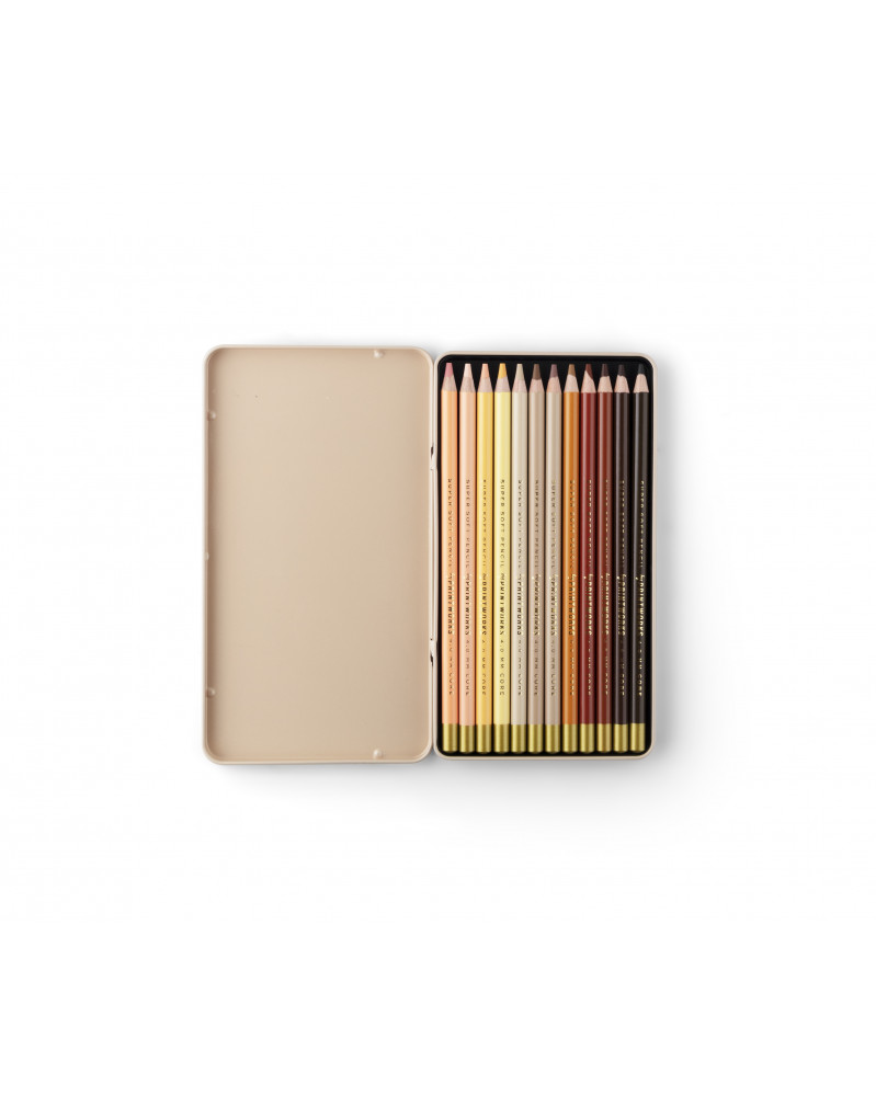 Boîte de 12 Crayons de Couleur - Skin Tone Boîte de 12 Crayons de Couleur - Skin Tone