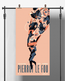 Grunde Interconnect føderation Poster - Pierrot Le Fou (V) - Limited Edition (silkscreen)
