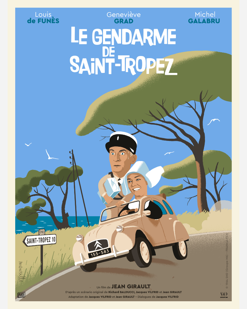 Affiche Le Gendarme (B) (30x40cm)