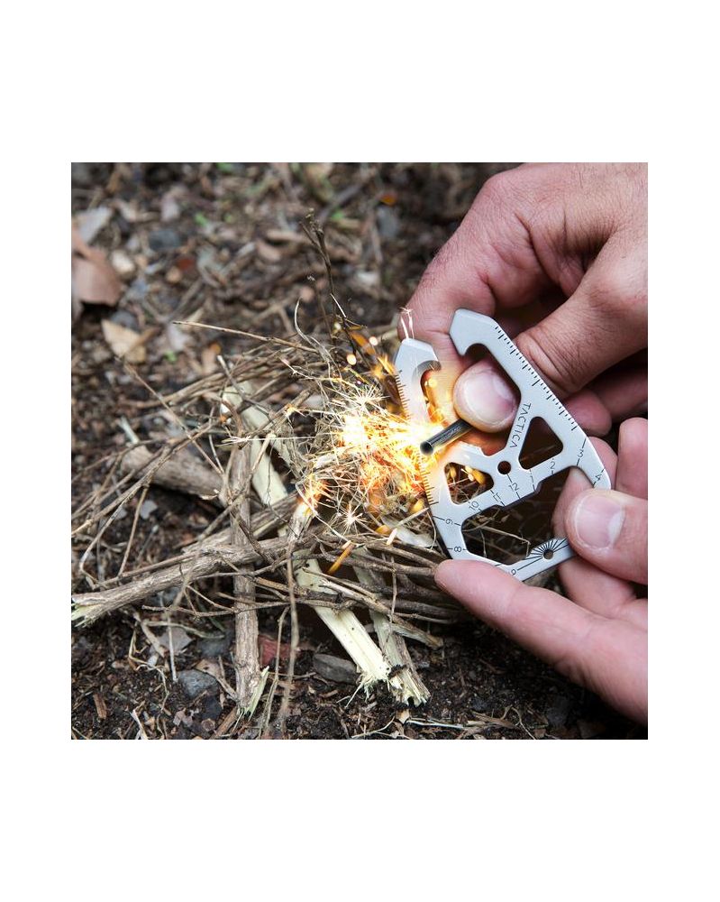 Camp tool card M020 Silver by Tactica Gear Camp tool card M020 Silver by Tactica Gear