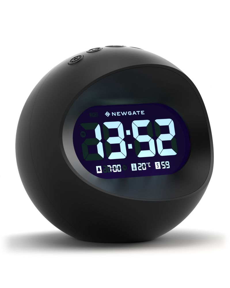 Centre Of The Earth Alarm Clock - Black