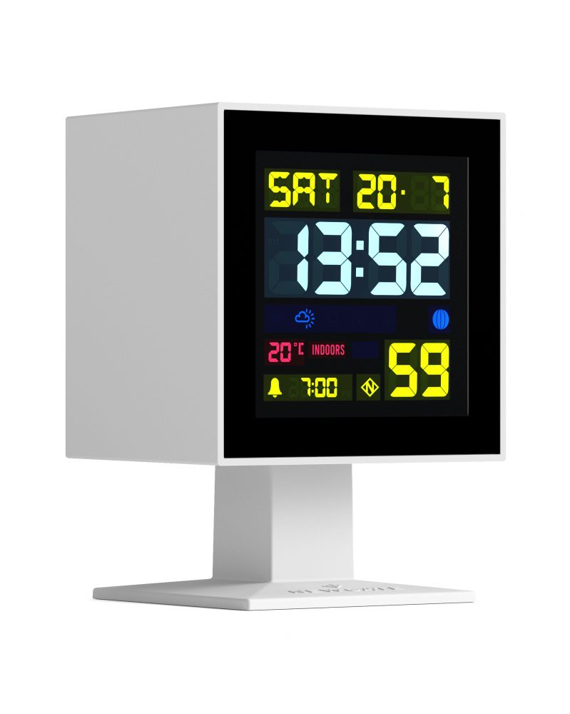 Monolith Alarm Clock - White