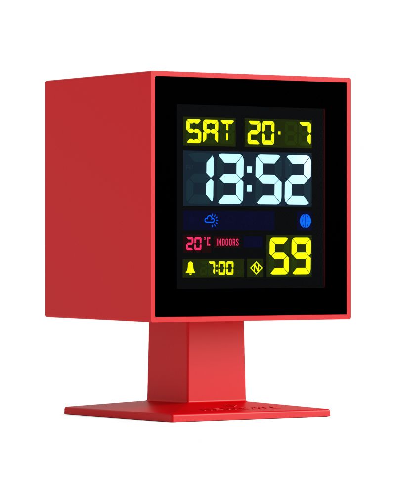 Monolith Alarm Clock - Red