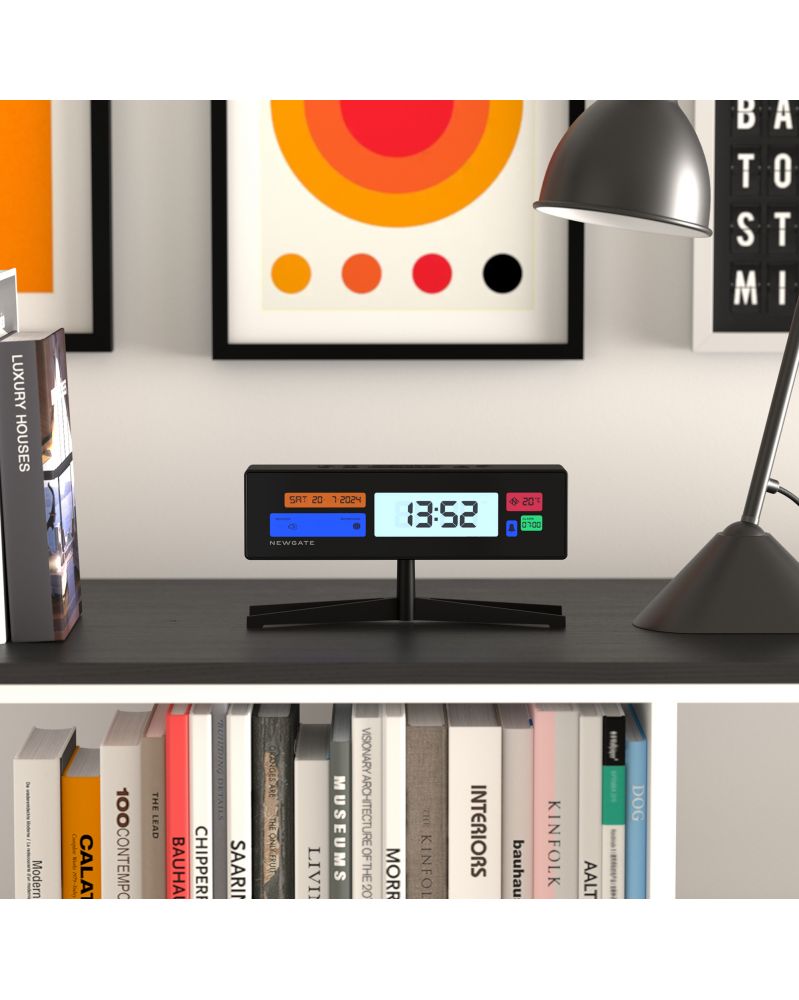 Supergenius Lcd Alarm Clock - Black Supergenius Lcd Alarm Clock - Black