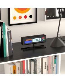 Supergenius Lcd Alarm Clock - Black