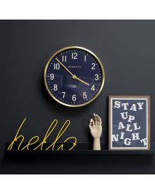 Mr Edwards Wall Clock - Brass