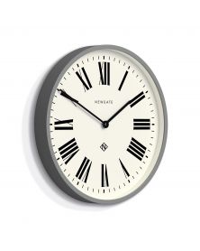 Number 3 Italian Wall Clock - Grey