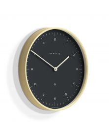 Mr Clarke Dot Wall Clock - Wood & Black