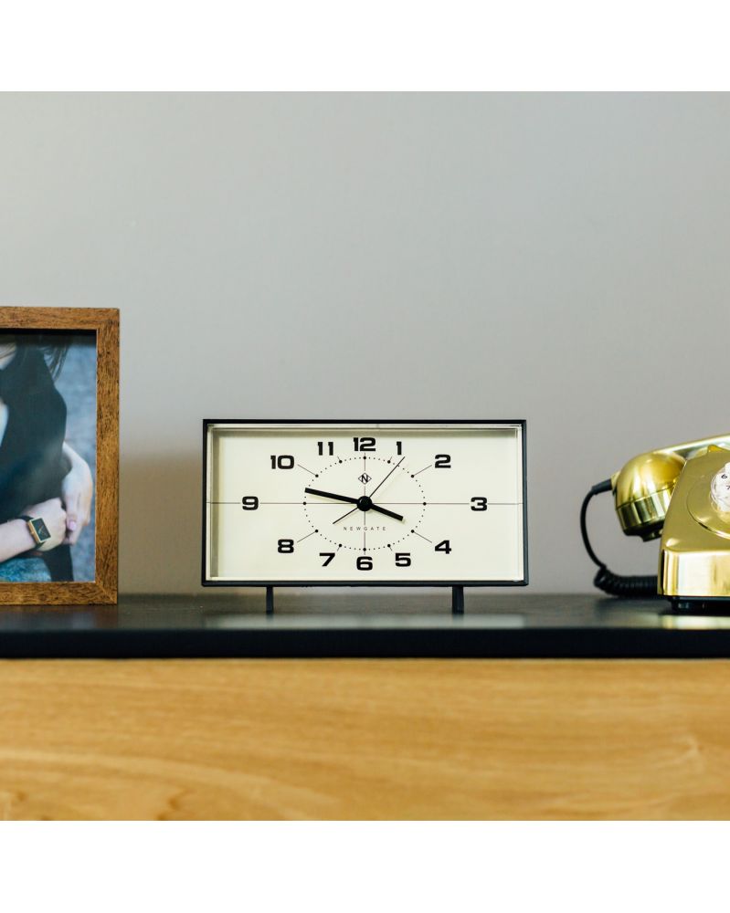 Wideboy Desk Clock - Black & White Wideboy Desk Clock - Black & White