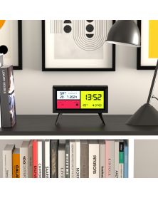 Spectronoma Lcd Desk Clock - Black