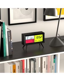 Spectronoma Lcd Desk Clock - Black