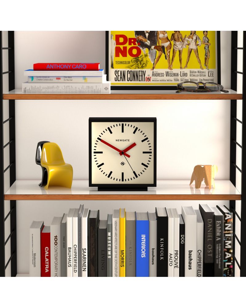 Amp Desk Clock - Black & Red