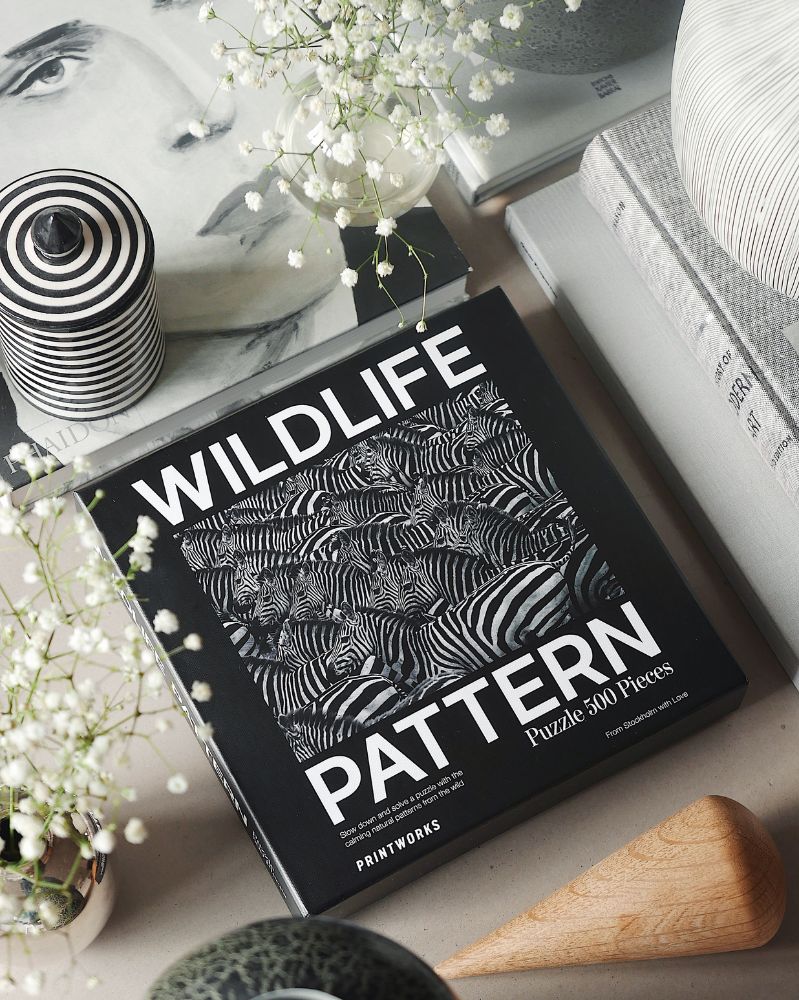 Puzzle - Zebra, Wildlife Pattern by Printworks
