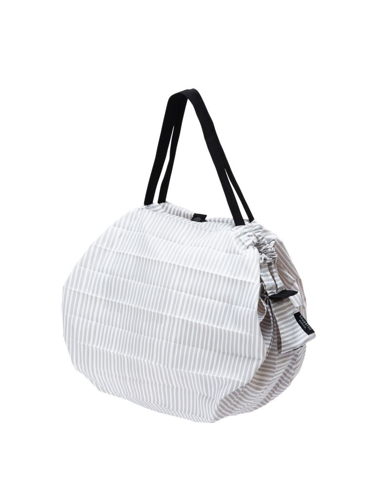 Shupatto Size M Compact Foldable Shopping Bag - SEN (Stripe)