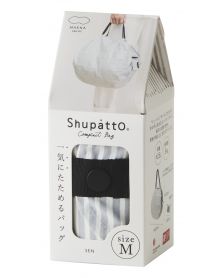 Shupatto Size M Compact Foldable Shopping Bag - SEN (Stripe)