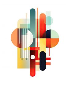 Affiche - Modern Abstract 02 (30x40 cm) - Hartman AI