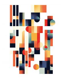 Affiche - Modern Abstract 04 (30x40 cm) - Hartman AI