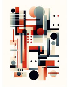 Affiche - Modern Abstract 05 (30x40 cm) - Hartman AI