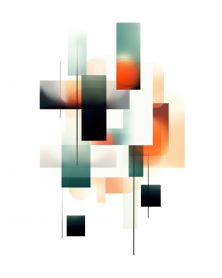 Affiche - Modern Abstract 09 (30x40 cm) - Hartman AI