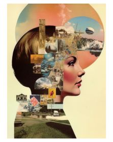 Affiche - 60's Collages 04 (30x40 cm) - Hartman AI