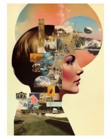 Poster - 60's Collages 04 (30x40 cm) - Hartman AI