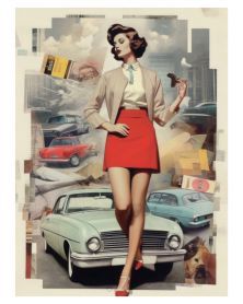 Affiche - 60's Collages 06 (30x40 cm) - Hartman AI
