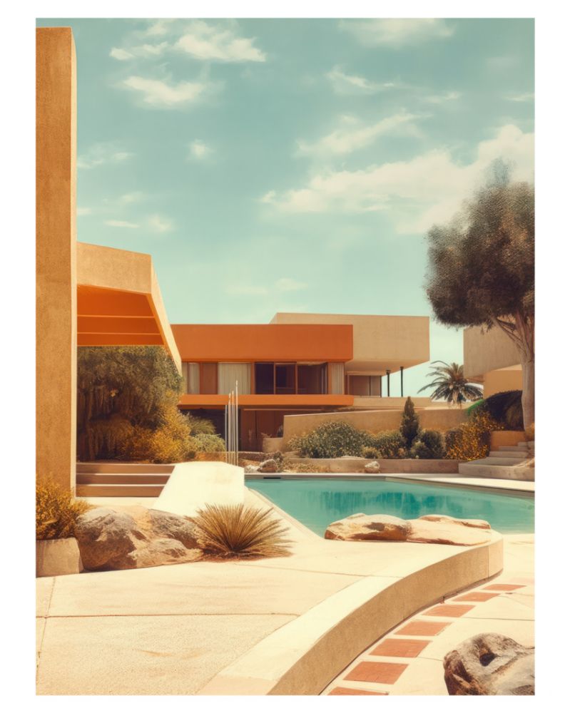 Poster - Villa California 01 (30x40 cm) - Hartman AI Poster - Villa California 01 (30x40 cm) - Hartman AI