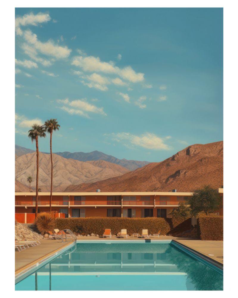 Poster - Villa California 03 (30x40 cm) - Hartman AI Poster - Villa California 03 (30x40 cm) - Hartman AI