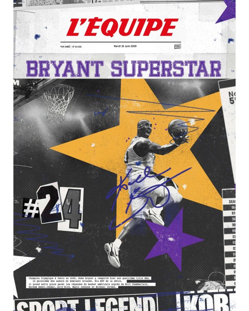 Affiche - L'Equipe - Bryant (digigraphie) Affiche - L'Equipe - Bryant (digigraphie)