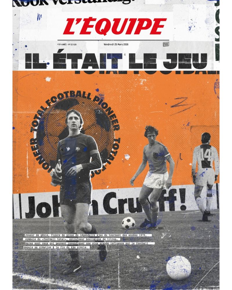 Poster - L'Equipe - Cruyff (digigraphie)
